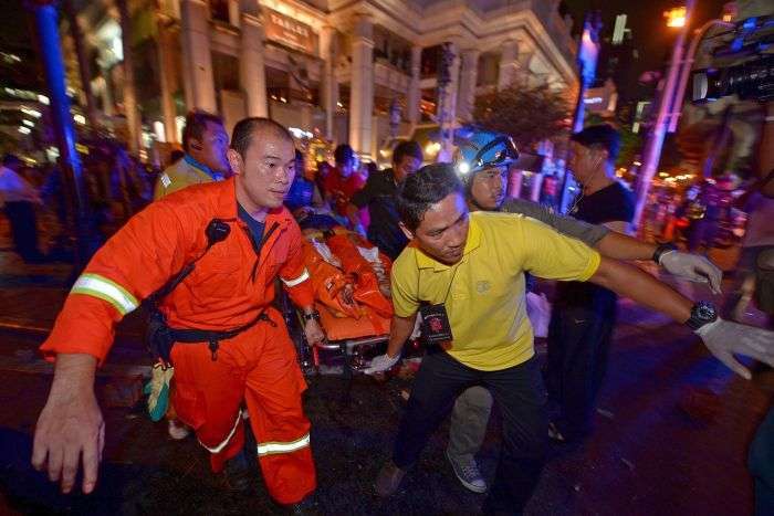 У центрі Бангкока, столиці Таїланду, прогримів потужний вибух, є загиблі і поранені (10 фото + відео)