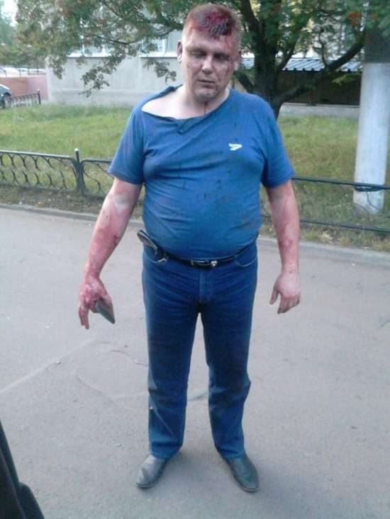У Воронежі «підполковник поліції» побив водія (3 фото + 4 відео)