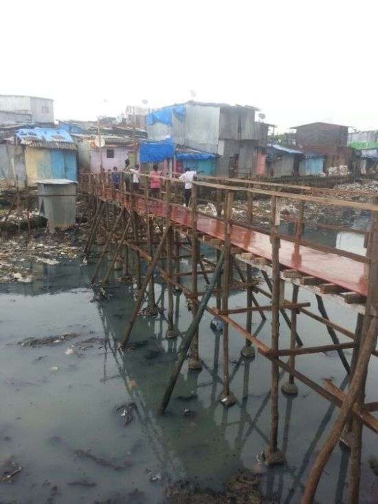 Індійський хлопець побудував міст у нетрях Мумбая (6 фото)