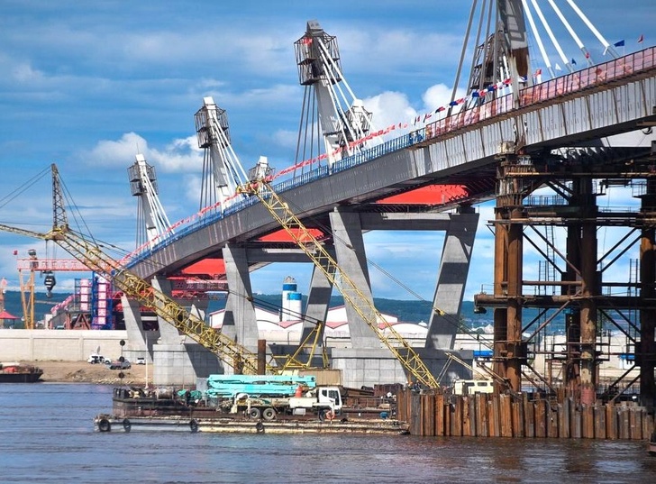 В Благовещенске состыкован российско-китайский мост через Амур события,Новости,сделано у нас