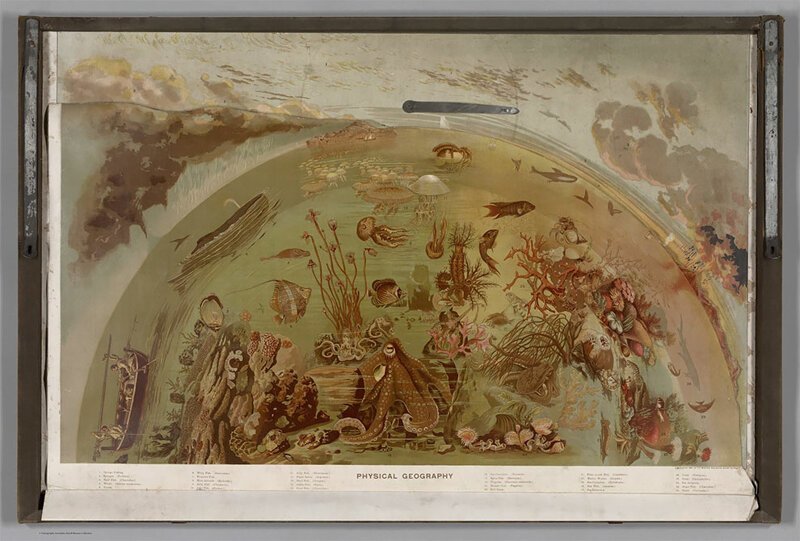 Географические карты и иллюстрации из атласа 19 века   Интересное