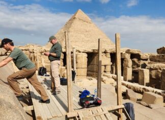 Можливе відкриття нового входу в піраміду Менкаура