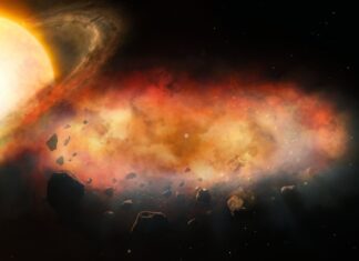 Misteriosa nube de metal oculta un posible segundo sol en un sistema distante